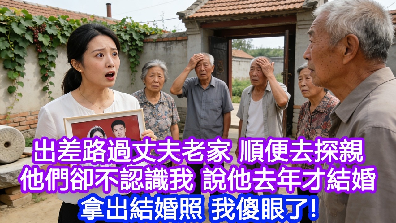 【情感故事】出差路過丈夫老家，順便去探親，我說出名字他們卻不認識，說他去年才結婚。拿出結婚照，我傻眼了！#故事 #人生哲理 #婚姻 #出軌 #爽文