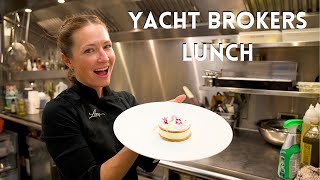 Yacht Lunch Challenge: Impress 12 luxury brokers!?