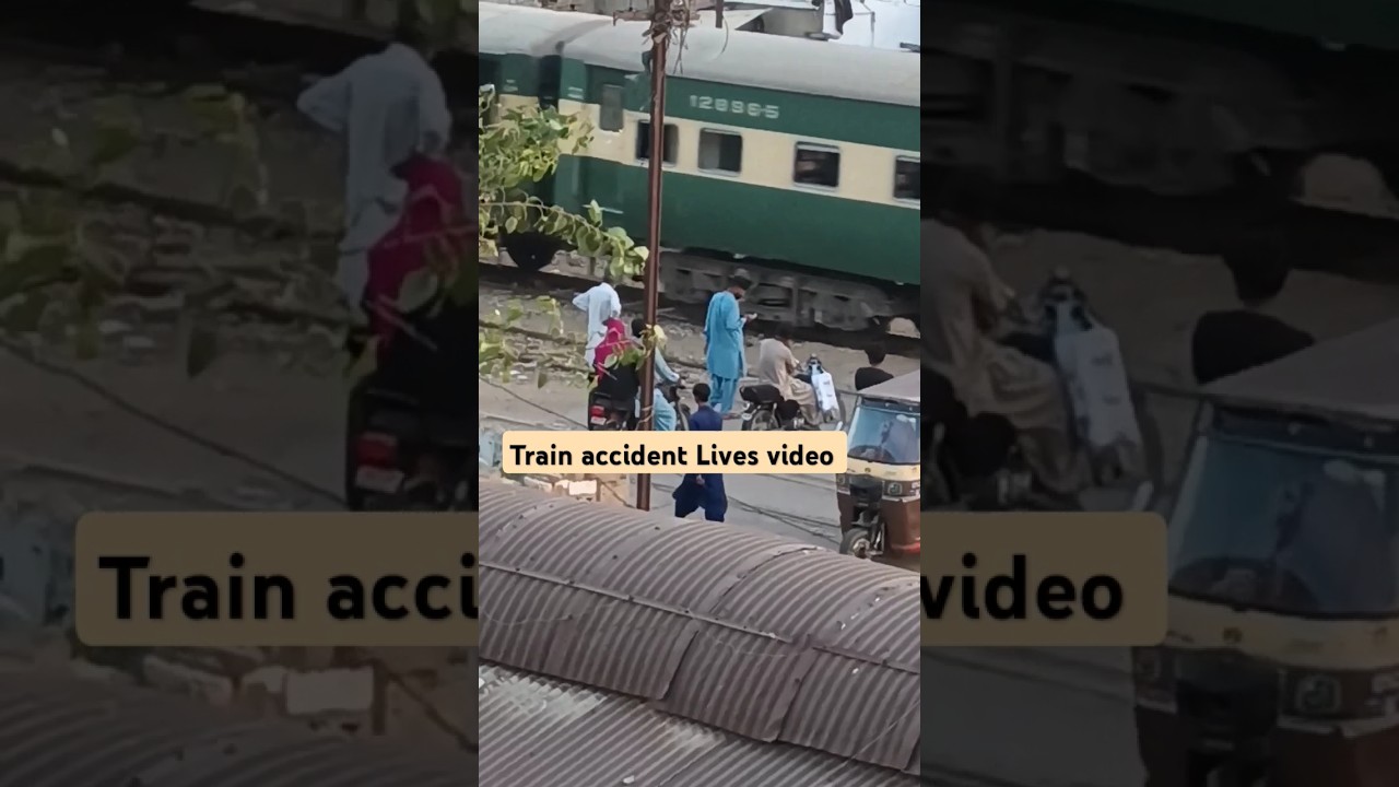 Train accident live video karachi 