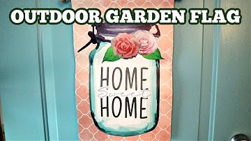 knockout garden flag design with permanent vinyl - Cricut