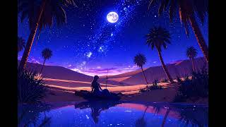 Desert Oasis Lofi 8 Hours 🏜️ - Mystical Fantasy BGM for Study &amp; Sleep