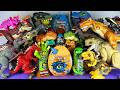 Jurassic World Unboxing Review Asmr Colorful Dinosaur T-rex D-rex Mosa Giga Raptor Zuru Smashers Egg