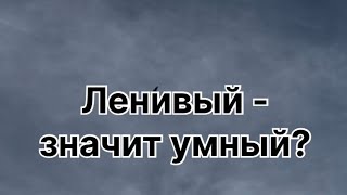 Ленивый - значит умный? Иногда лень - это суперсила