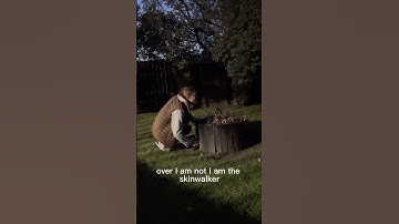 😮KID FINDS SKIN WALKER IN BACKYARD! 🙀🙀😨😨 #skinwalker #viral  #scary #spooky #comedy #halloween