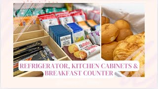 REFRIGERATOR, ESSENTIALS IN THE KITCHEN & BREAKFAST STATION