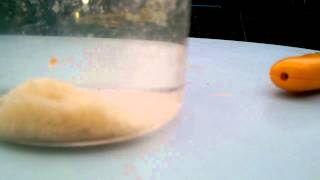 Liquidised bread mixed with water first.