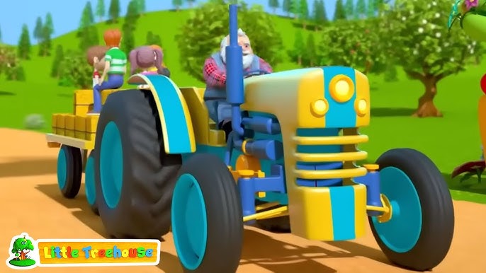 Trator e a Grande Melancia - Carro na fazenda  Desenhos animados carros  compilação 