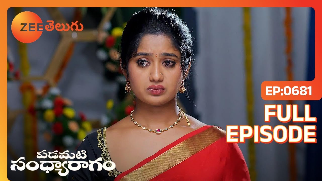 Ashmita హారాన్ని నిర్ధారిస్తుంది | Padamati Sandhyaragam | Full Ep. 681 | ZEE Telugu