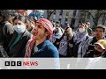 Gaza protests continue at us universities as hundreds arrested  bbc news