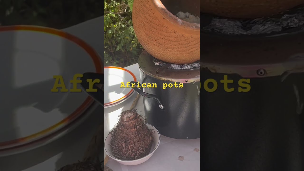 African Pots With Ugali Coconut Arrow Root And Traditional Vegetables Purely Culture