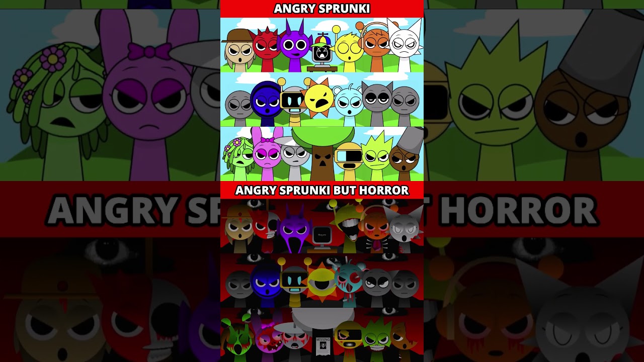 ANGRY SPRUNKI  MAD BUT SAD🔥🎶MIXD VERSION 