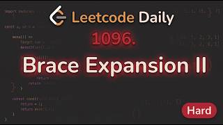 Brace Expansion II | Leetcode 1096 | Arabic