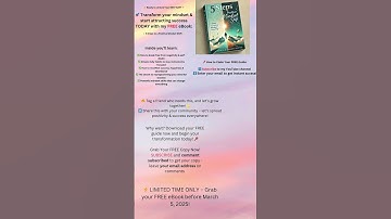 FREE eBook – 5 Steps to a Positive Mindset Shift! 🌟Struggling with negativity, self-doubt