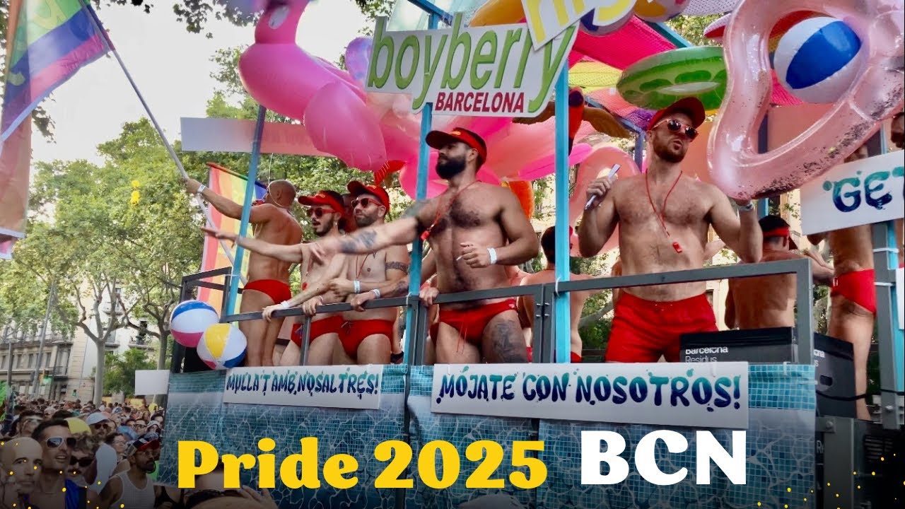 Barcelona Pride Parade 2025 🌈 | LGBTQ+ Celebration, Colorful Floats & Drag at Arc de Triomf