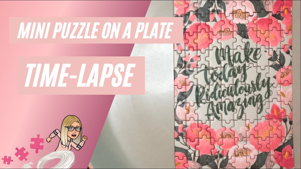 ASMR | Mini Puzzle on a Plate Time-Lapse | Oddly Satisfying