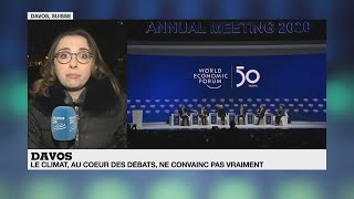 A Davos, le changement climatique fait débattre mais ne convainc pas forcément