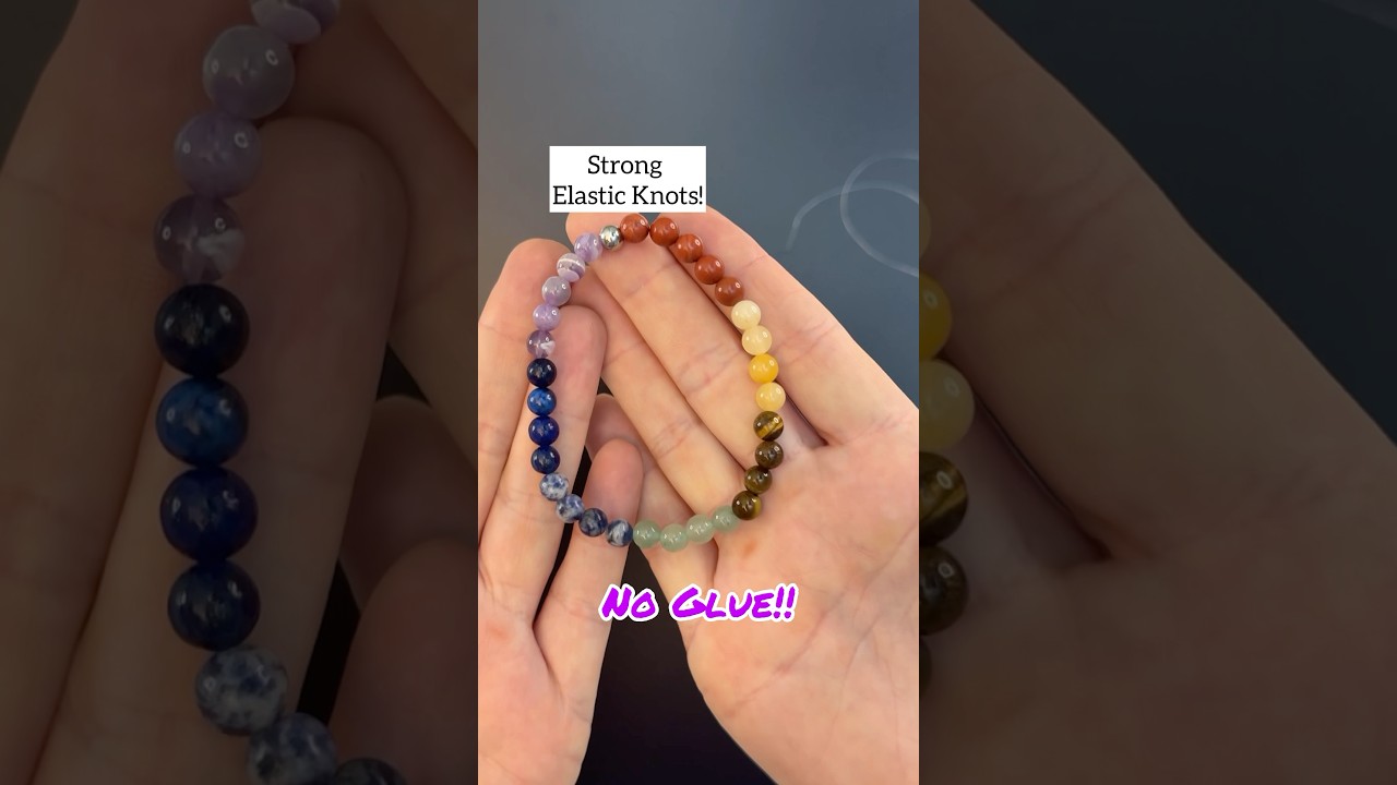 how to tie a beaded bracelet without glue