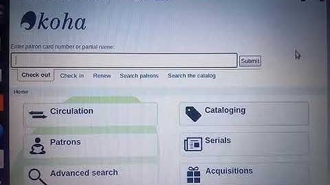 How to create library in koha 18.11