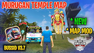 New Murugan Temple Map Mod Tamil | Bus Simulator Indonesia | Murugan Temple Map Mod In Bussid #mod