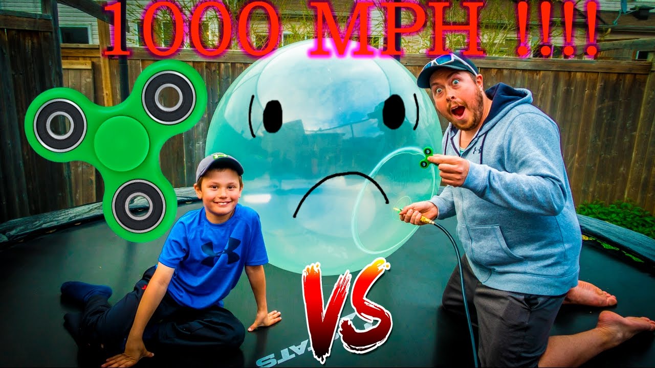 1000 MPH FIDGET SPINNER VS WUBBLE BUBBLE BALL