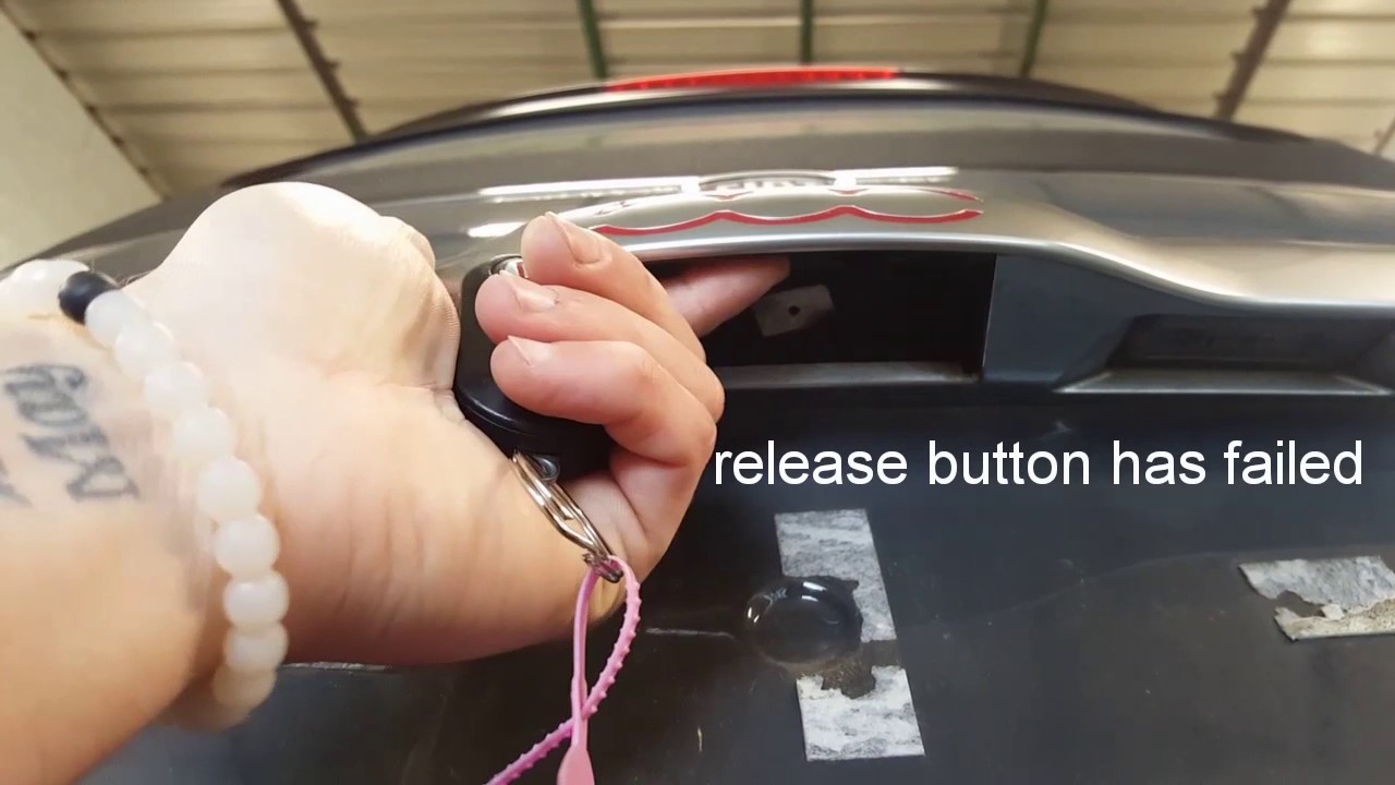 Fiat 500 tailgate release switch fault - YouTube 4 wire light wiring diagram 