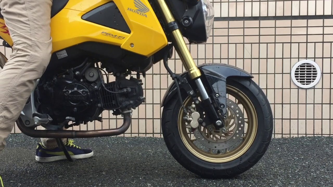 グロムのフロントフォークオイルを交換してみた Youtube