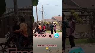 #funny freezing 🥶 prank by crazy comdeyking 👑