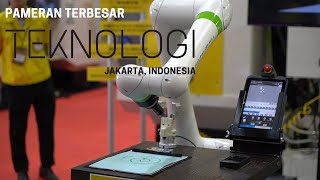 Robot robot canggih di pameran teknologi di jakarta expo, tonton sampai habis