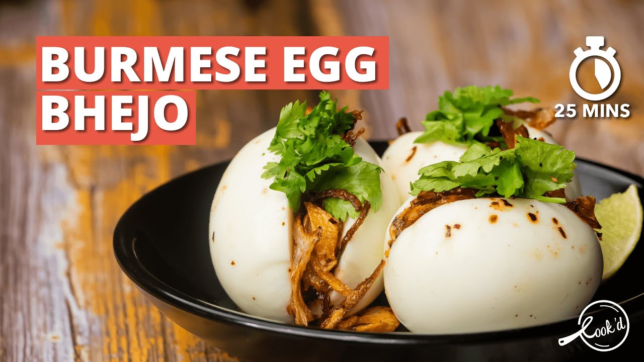 Burmese egg bhejo / Egg bhejo / Egg bejo / Boiled egg with stuffings / பர்மா முட்டை பேஜோ