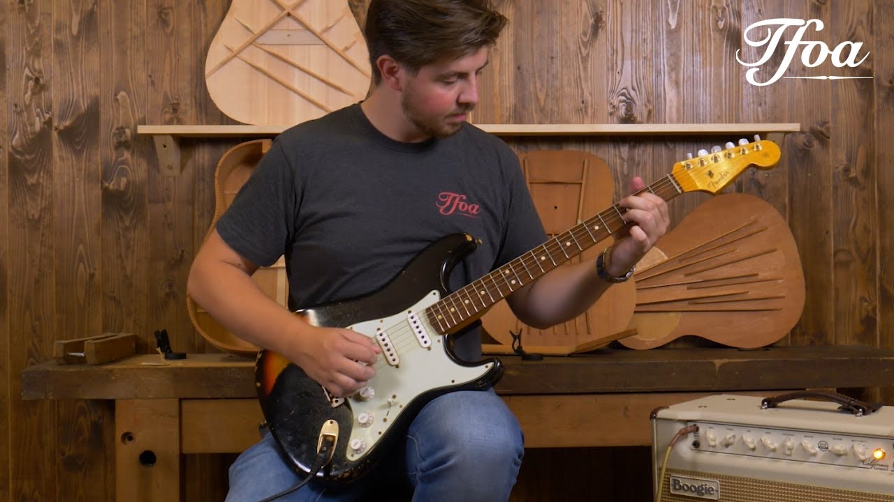 Fender CS 63 Stratocaster Black Over Sunburst Relic played by Rowdy Prins | Demo @ TFOA