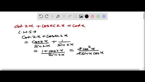 Prove that: cot(x) = (cosec(x) - 1) / (cosec(x) + 1) * cot(x)
