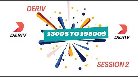 DERIV D TRADER 1300$ TO 21000$