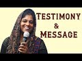 Hindi testimony  message  sister persis john
