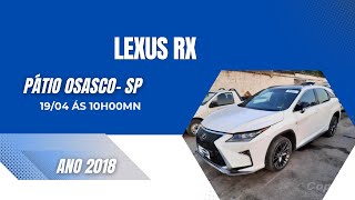 Leilão de Veículos LEXUS RX-  Pátio OSASCO-SP 10h00min