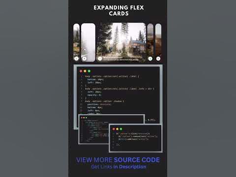 24/100 Html/CSS Animation: Expanding flex cards🔥 #shrots # ...