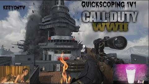 Call Of Duty WW2 - 1v1 QuickScoping ( I NOTICE ) [HD]
