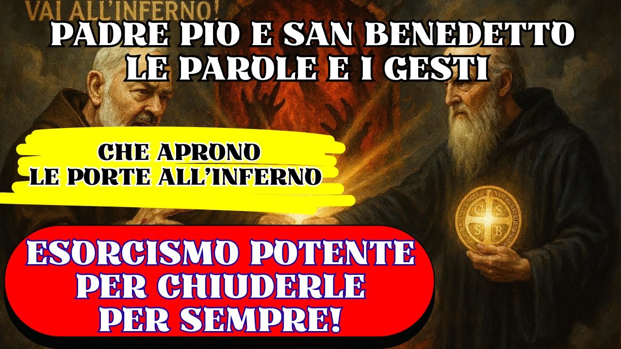 Padre Pio e San Benedetto: Le Parole e i Gesti che Aprono le Porte all'Inferno - Esorcismo Potente!