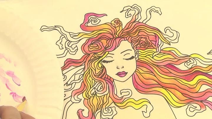 Highlighting Hair with Inktense Pencils on Fabric ...