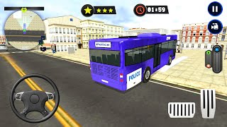 Police Bus Wash & Service 2021 – Bus Service Gas Station Parking Games - Android Gameplay screenshot 4