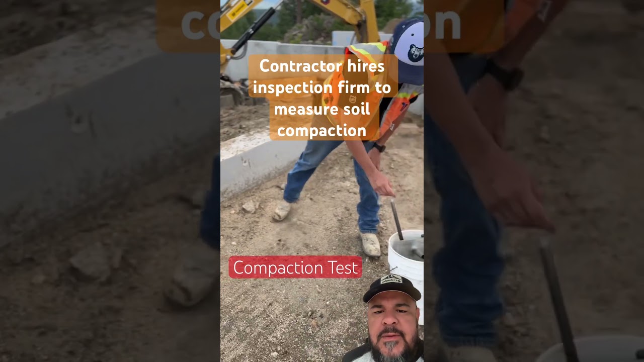 Contractors hire testing firm to measure soil compaction.