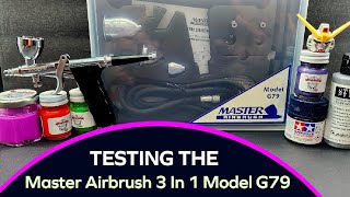 Testing The Master Airbrush Model G79  3 In 1 - Includes Multi Needle Sizes