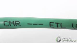 Hyperline Green Cat5e PVC Cable | UTP-C5E-SOLID-CMR-GN