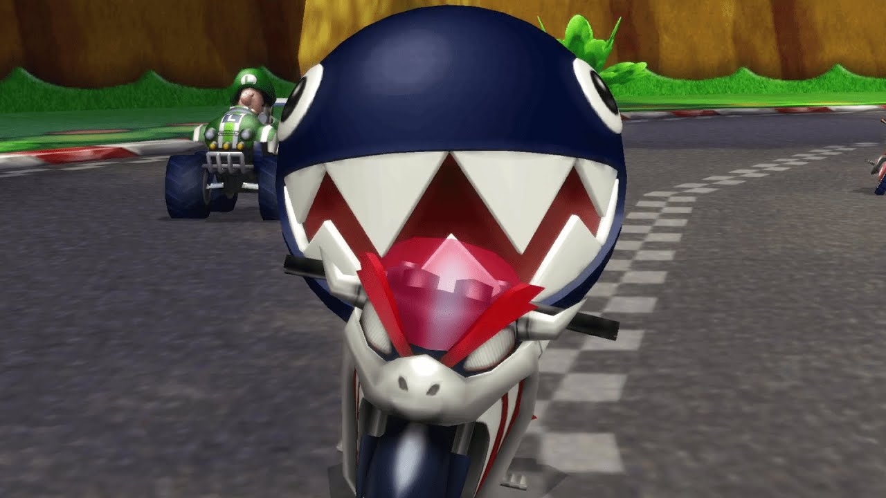 Chain Chomp in Mario Kart Wii - YouTube