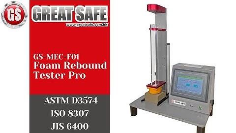 ASTM D3574 Foam Rebound Tester Pro