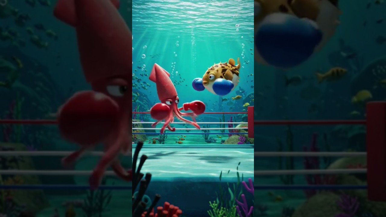 The blood of squid and pufferfish in the sea 