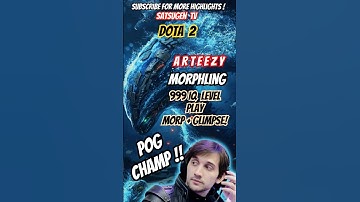 Arteezy Morphling 999 IQ Level Play - Morph + Glimpse ! My Kind of Streamer! #dota2 #arteezydota2