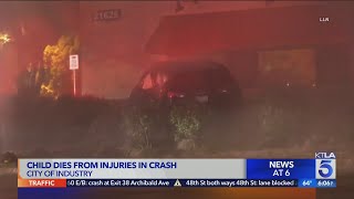 Child injured in Walnut crash dies