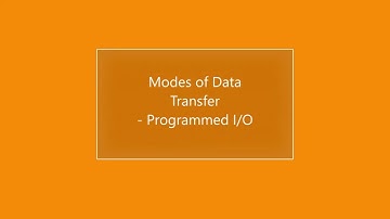 Modes of Data Transfer - Programmed I/O with Analogy || CO