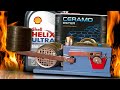 Mannol Ceramo Ester 9829 + Shell Helix Ultra AP-L 5W30 Test dodatków do oleju 100°C Piotr Tester