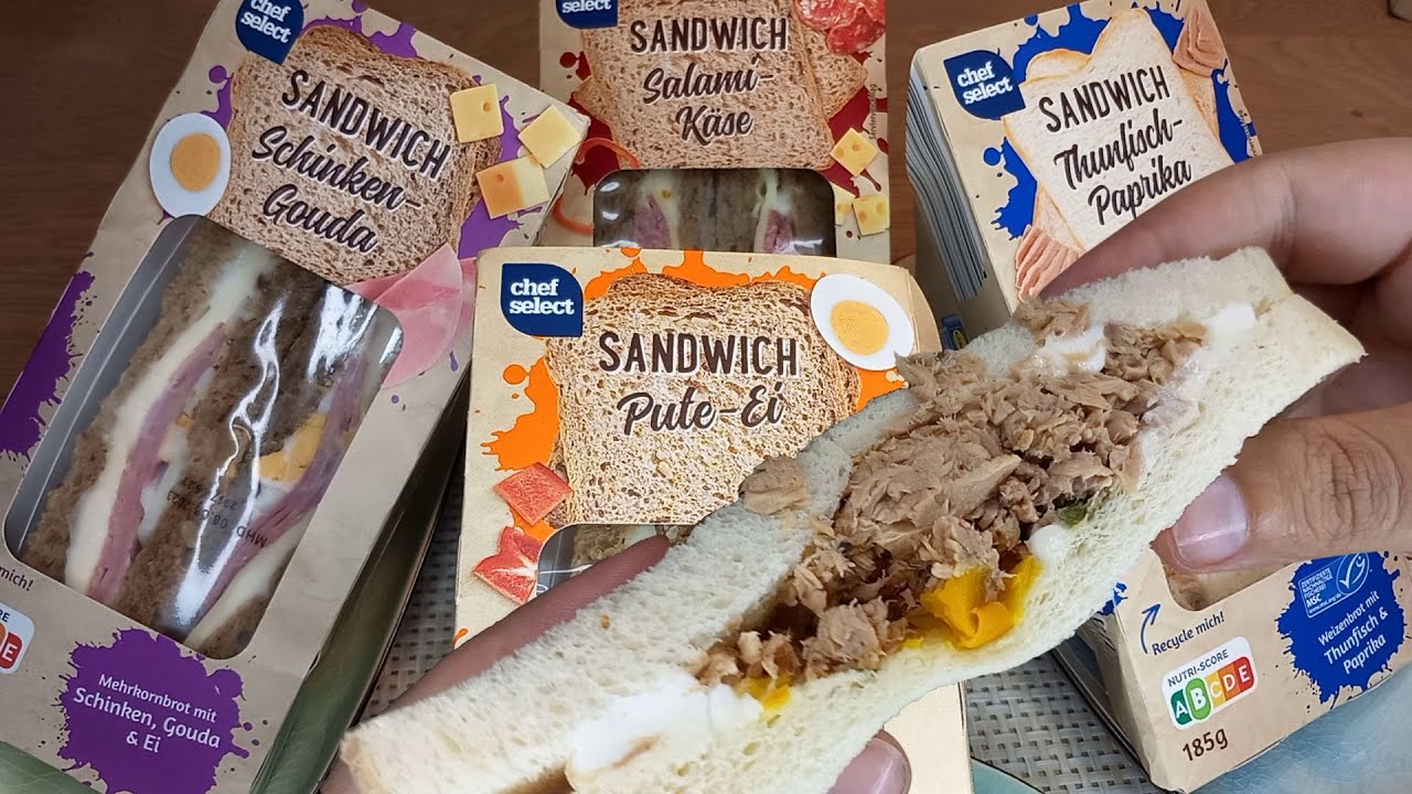German Convenience Store Sandwiches: Chef Select from Lidl. - YouTube